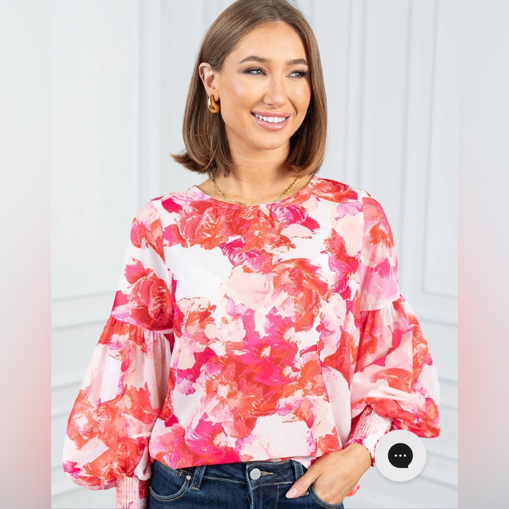 Shop Avara Bindi Pink Top size Large NWT